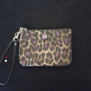 Coach Purple and Brown Key Holder